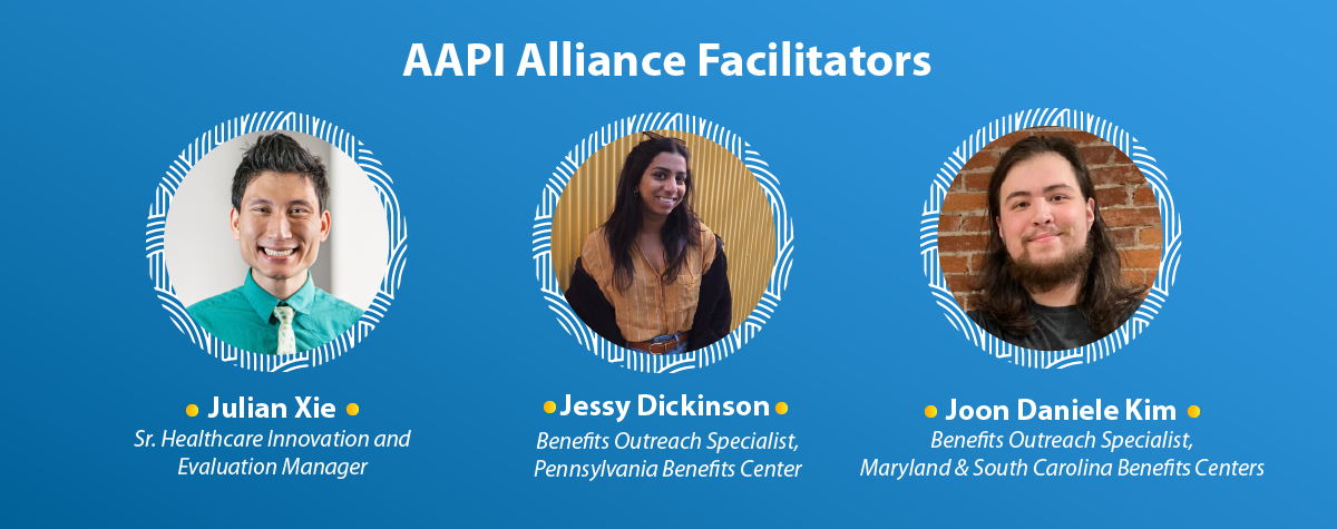 AAPI Alliance Facilitators: Julian Xie, Jessy Dickinson, Joon Daniele Kim