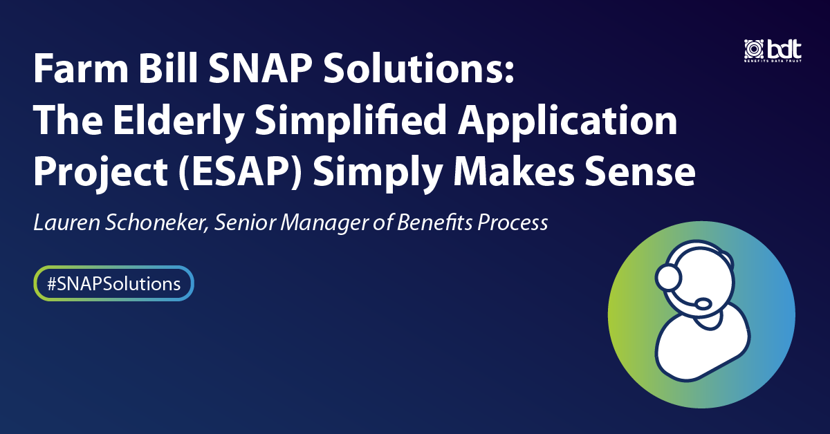 SNAP Elderly Simplified Application Project
