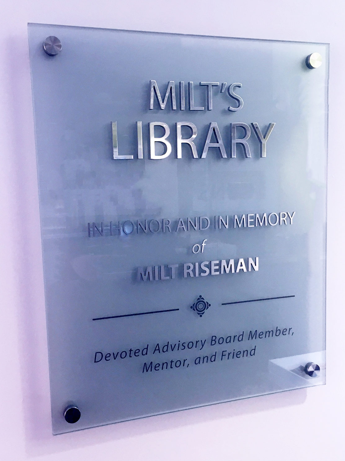 library plaque